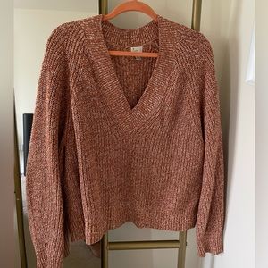 Orange oversized sweater | Size medium